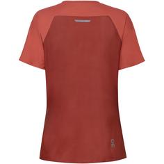 Rückansicht von On PERFORMANCE-T Funktionsshirt Damen auburn-ruby