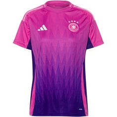 adidas DFB EM24 Auswärts Fußballtrikot Damen semi lucid fuchsia-team colleg purple