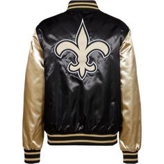 Rückansicht von New Era NFL New Orleans Saints Bomberjacke Herren black-gold