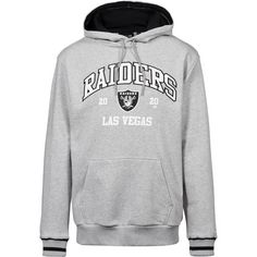 New Era NFL Las Vegas Raiders Hoodie Herren heather grey