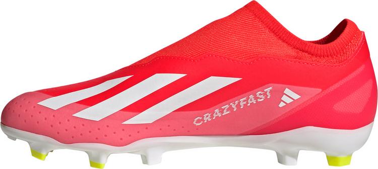 adidas adidas X CRAZYFAST LEAGUE Laceless FG Fu&szlig;ballschuhe Herren - solar red-ftwr white-team solar yellow - 0 | SportScheck