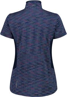 Rückansicht von CMP Fahrradtrikot Damen blue-fuxia