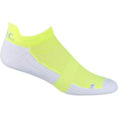 Rückansicht von P.A.C. Bike Footie Zip Fahrradsocken Herren neon yellow-white