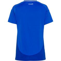 Rückansicht von adidas Italien EM24 Heim Fußballtrikot Damen blue