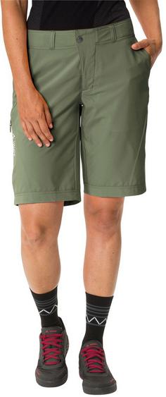 Rückansicht von VAUDE Ledro Fahrradshorts Damen cedar wood