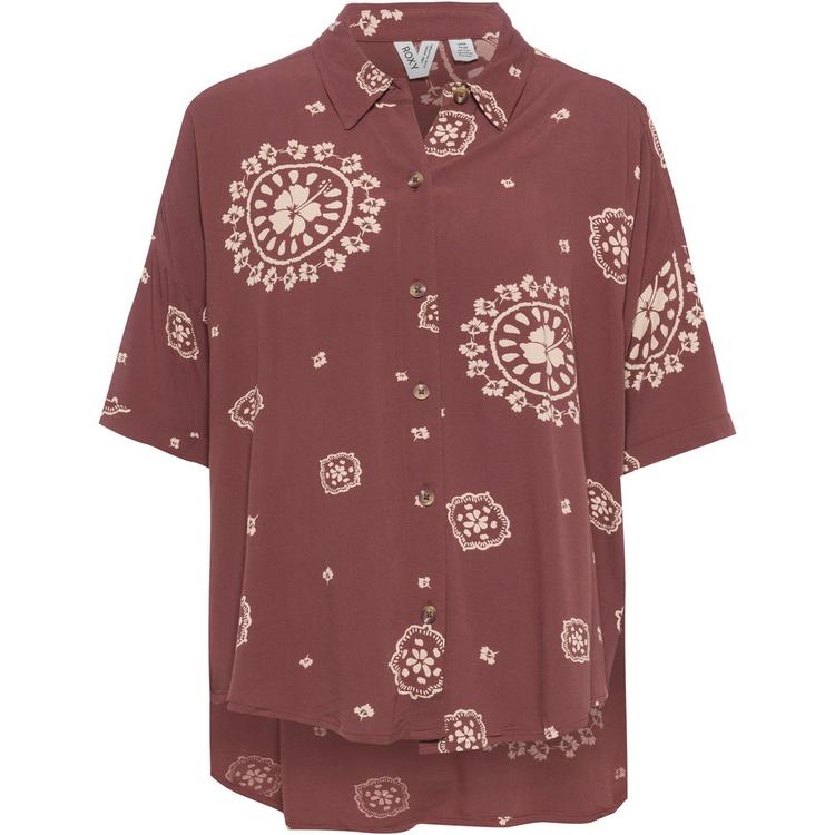 Roxy Roxy Beach Nostalgia Kurzarmbluse Damen - root beer bacan bandana - 0 | SportScheck