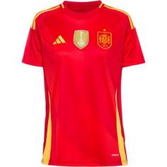 adidas Spanien EM24 Heim Fußballtrikot Damen better scarlet