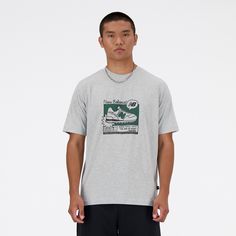 Rückansicht von NEW BALANCE T-Shirt Herren athletic grey