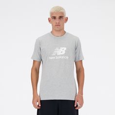 Rückansicht von NEW BALANCE Sport Essentials T-Shirt Herren athletic grey