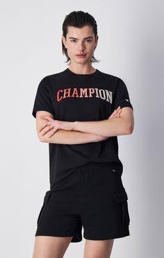 Rückansicht von CHAMPION Legacy T-Shirt Damen black beauty