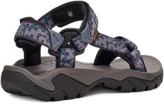 Rückansicht von Teva Terra Fi 5 Universal Outdoorsandalen Damen magma grey ridge