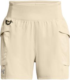 Under Armour RUN TRAIL Laufshorts Damen khaki base-silt-reflective