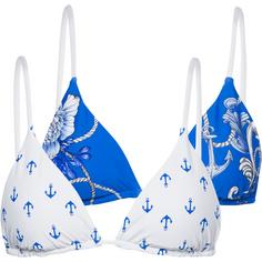 Seafolly Ahoy Bikini Oberteil Damen azure