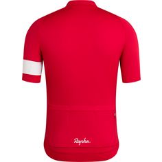 Rückansicht von Rapha Core Jersey Fahrradtrikot Herren red