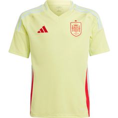 adidas Spanien EM24 Auswärts Fußballtrikot Kinder pulse yellow-halo mint