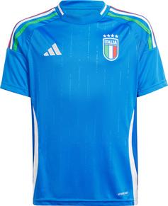 adidas Italien EM24 Heim Fußballtrikot Kinder blue