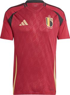 adidas Belgien EM24 Heim Fußballtrikot Herren team coll burgundy