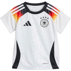Rückansicht von adidas DFB EM24 Heim Babykit Fußballtrikot Kinder white