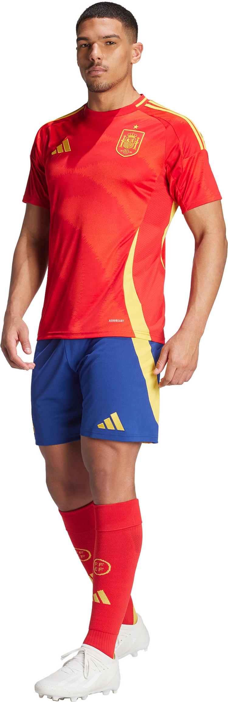 adidas adidas Spanien EM24 Heim Fu&szlig;ballshorts Herren - victory blue - 3 | SportScheck