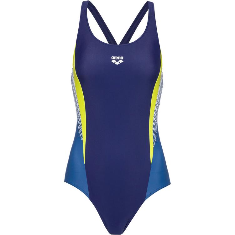Arena Arena Threefold Schwimmanzug Damen - navy-grey blue-soft green - 0 | SportScheck