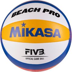 Mikasa Beach Pro BV550C Beachvolleyball blau-gelb-rot