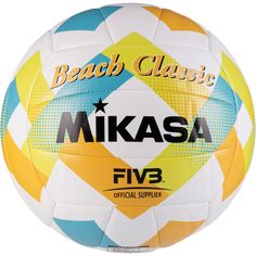 Mikasa BV543C VXA LG Beach Classic Beachvolleyball blau-gelb-orange-weiß