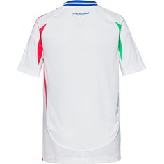 Rückansicht von adidas Italien EM24 Auswärts Fußballtrikot Kinder white