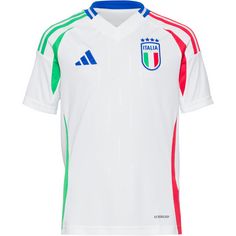 adidas Italien EM24 Auswärts Fußballtrikot Kinder white