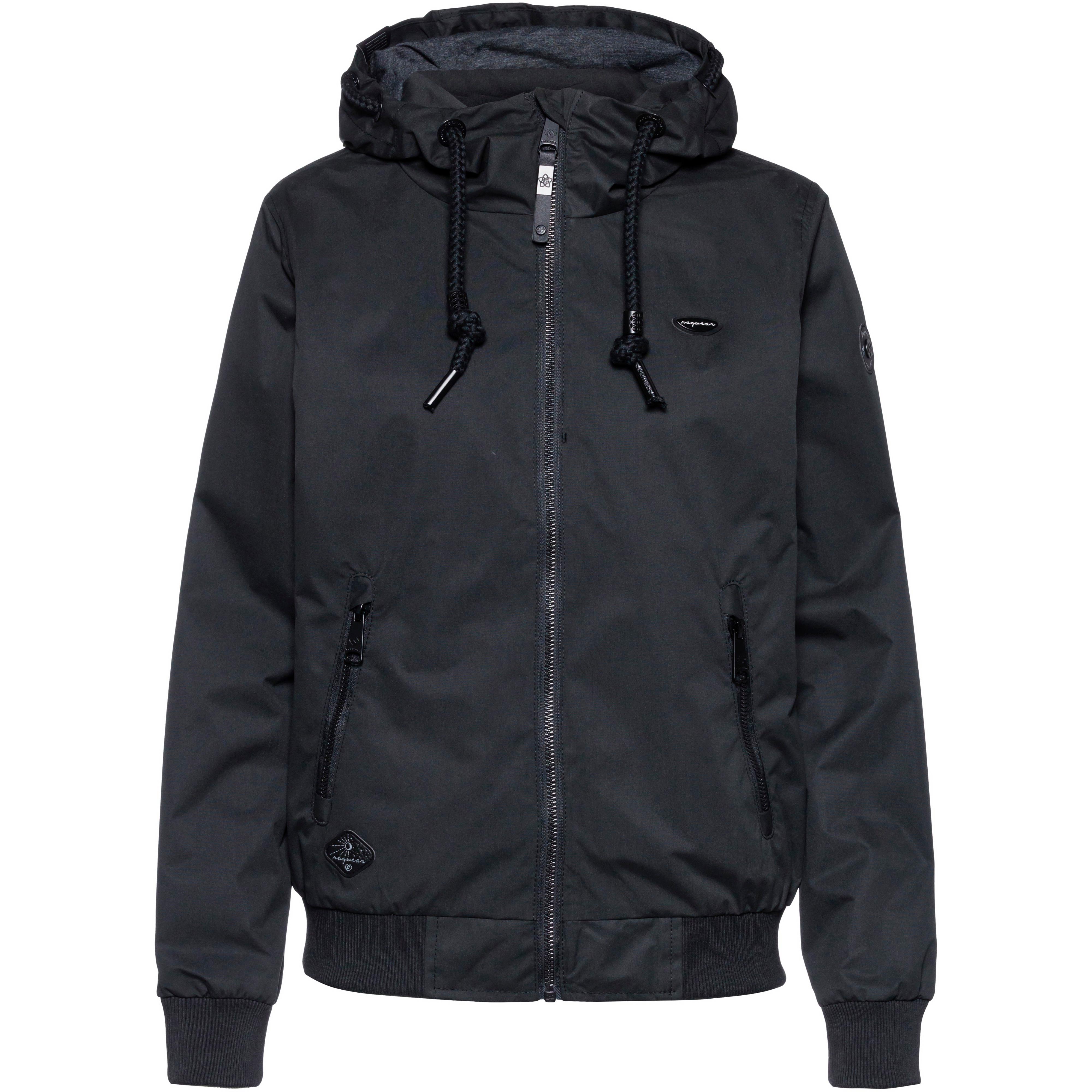 Ragwear Nuggie Kapuzenjacke Damen black im Online Shop von