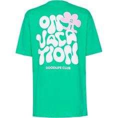 Rückansicht von ON VACATION Goodlife Club T-Shirt green