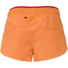 Rückansicht von unifit Funktionsshorts Damen tangerine