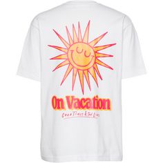 Rückansicht von ON VACATION Sunshine T-Shirt white
