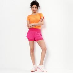 Rückansicht von unifit Funktionsshorts Damen magenta