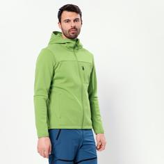 Rückansicht von OCK Fleecejacke Herren piquant green