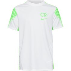 Nike CR7 Funktionsshirt Kinder white-green strike-green strike