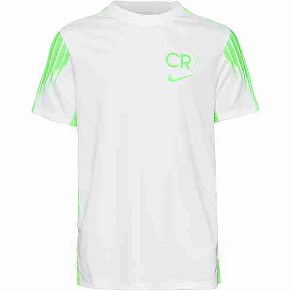 Nike CR7 Funktionsshirt Kinder white-green strike-green strike