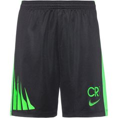 Nike CR7 Fußballshorts Kinder black-green strike-green strike