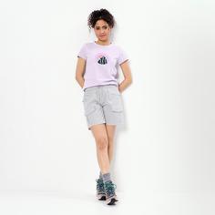 Rückansicht von OCK Funktionsshorts Damen gray violet