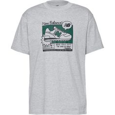 NEW BALANCE T-Shirt Herren athletic grey