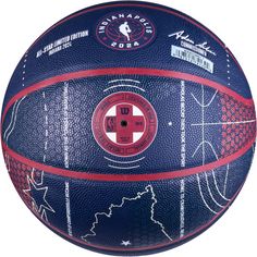 Rückansicht von Wilson 2024 NBA ALL STAR COLLECTOR Basketball blau