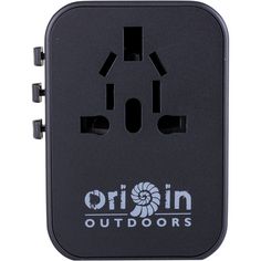 Origin Outdoors Universal Steckeradapter Weltenbummler Adapter schwarz