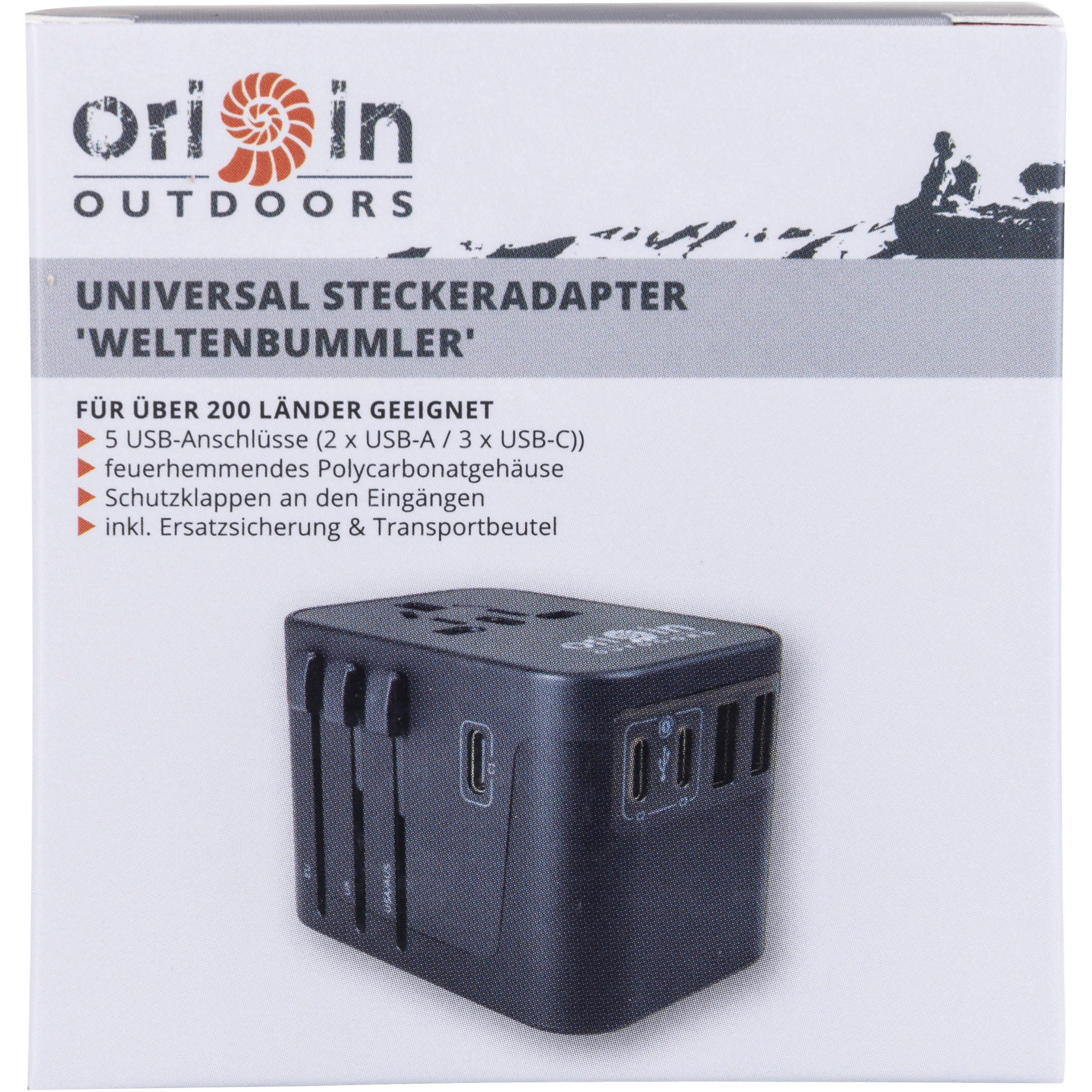 Thumbnail - Origin Outdoors Universal Steckeradapter Weltenbummler Adapter