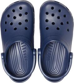 Rückansicht von Crocs Classic Sandalen navy