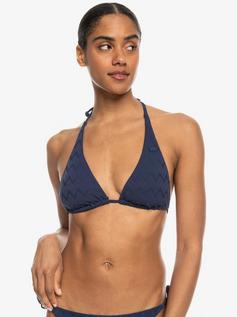 Rückansicht von Roxy Current Coolness Bikini Oberteil Damen naval academy