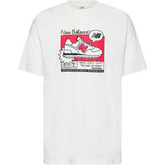 NEW BALANCE T-Shirt Herren white
