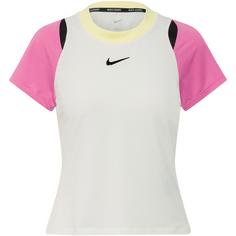 Nike Advantage Tennisshirt Damen white-playful pink-black-black