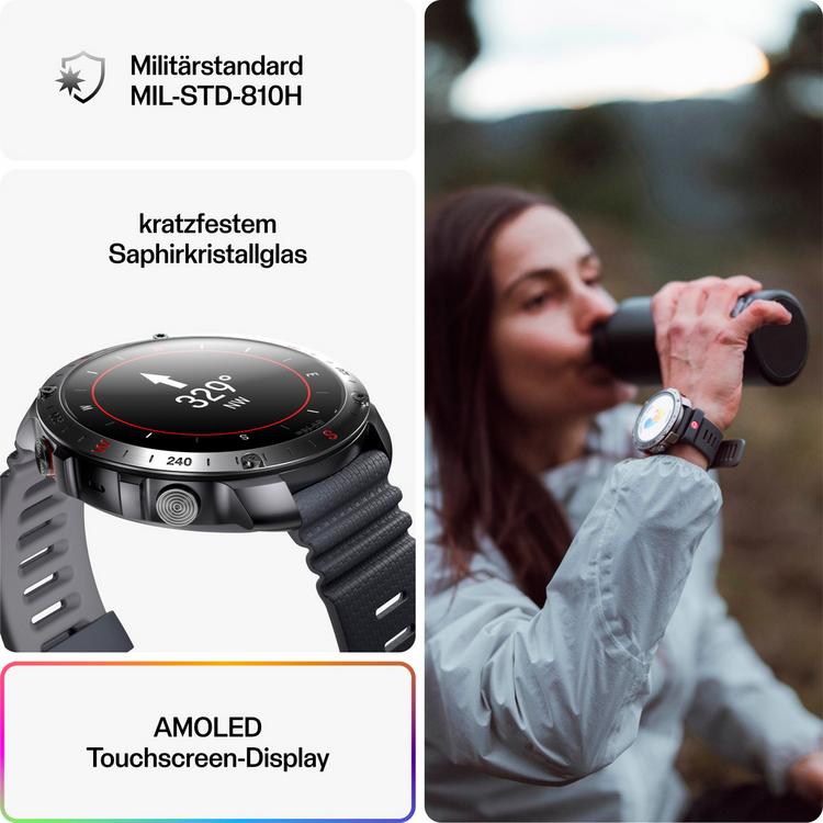 Polar Polar GRIT X2 PRO Sportuhr - stone-gray - 11 | SportScheck