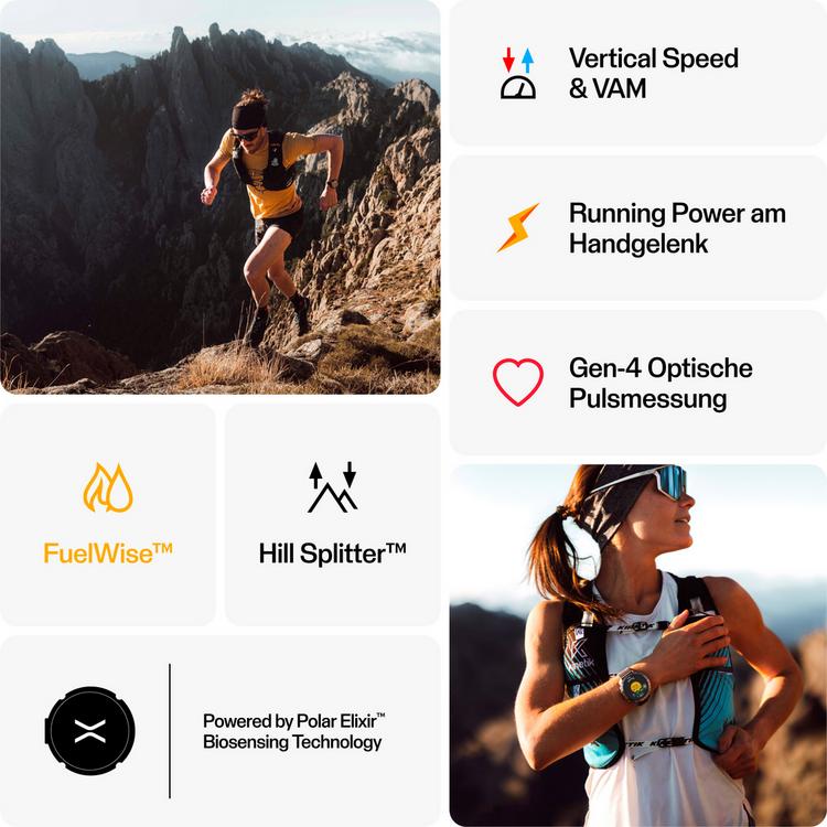 Polar Polar GRIT X2 PRO Sportuhr - stone-gray - 13 | SportScheck