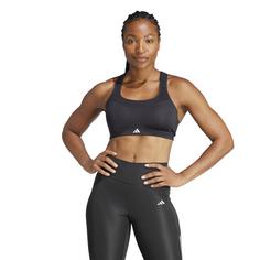 Rückansicht von adidas TLRD Training Sport-BH Damen black