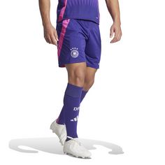 Rückansicht von adidas DFB EM24 Auswärts Fußballshorts Herren team colleg purple
